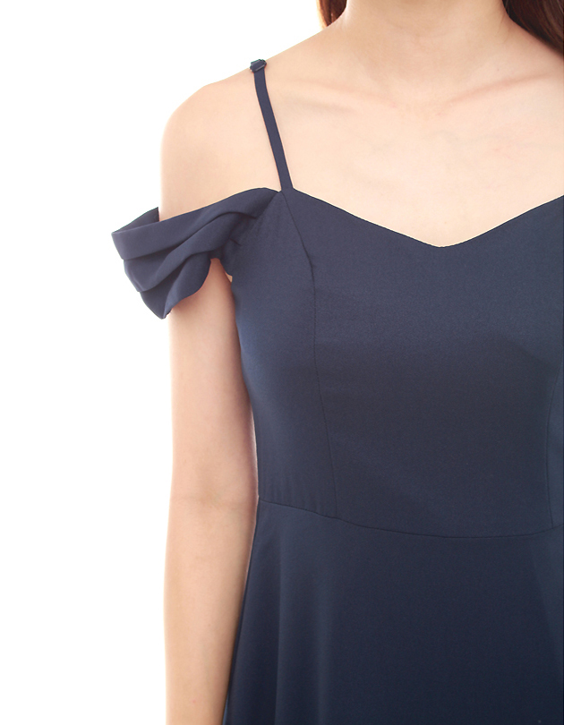 Ophelia Maxi Dress in Navy Blue